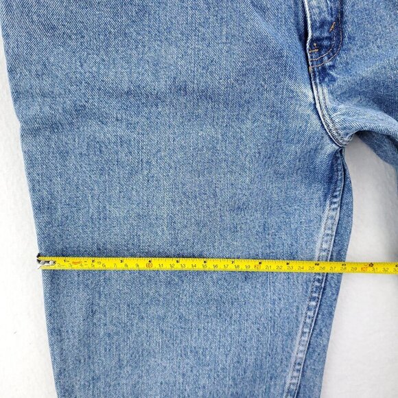 Levi's 551 Jeans Vintage 90s USA High Waist Relaxed Tapered Women 14 Long 33x32 - Picture 9 of 13